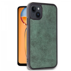 Newface İphone 15 Kılıf Aras Deri Kapak - Koyu Yeşil Newface İphone 15 Kılıf Aras Deri Kapak - Koyu Yeşil