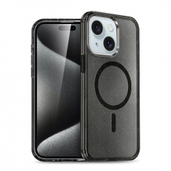 Newface İphone 15 Plus Kılıf Star Magsafe Kapak - Siyah