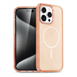 Newface İphone 15 Pro Kılıf Star Magsafe Kapak - Turuncu Newface İphone 15 Pro Kılıf Star Magsafe Kapak - Turuncu