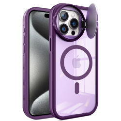 Newface İphone 15 Pro Kılıf Teleskop Lens Magsafe Silikon Kapak - Derin Mor Newface İphone 15 Pro Kılıf Teleskop Lens Magsafe Silikon Kapak - Derin Mor