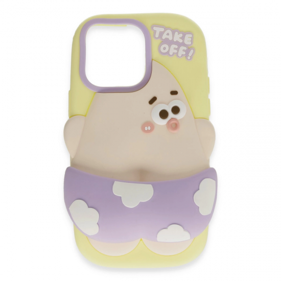 Newface İphone 15 Pro Max Kılıf Poky Karakter Silikon Kapak - Desen 5