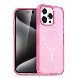 Newface İphone 15 Pro Max Kılıf Star Magsafe Kapak - Pembe