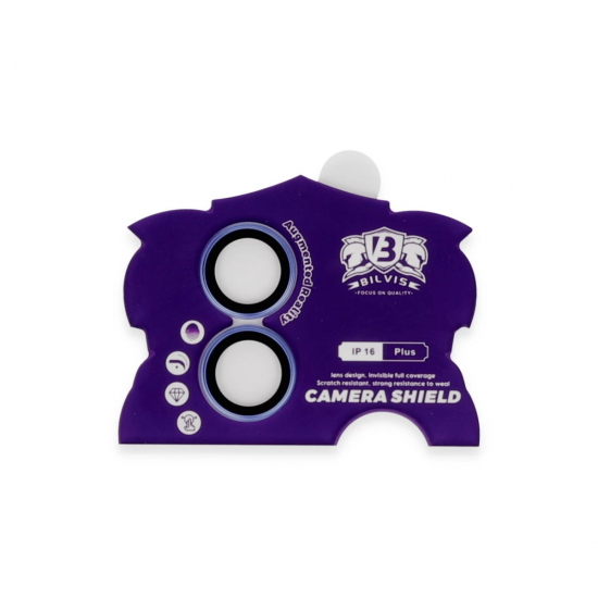 Newface İphone 16 Bilvis Titan Kamera Lens - Mavi