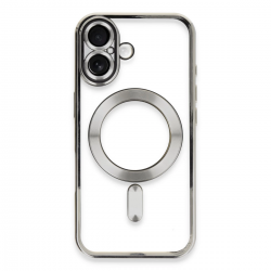 Newface İphone 16 Kılıf Kross Magneticsafe Kapak - Gümüş Newface İphone 16 Kılıf Kross Magneticsafe Kapak - Gümüş