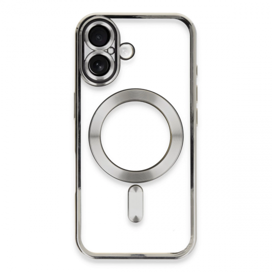 Newface İphone 16 Kılıf Kross Magneticsafe Kapak - Gümüş