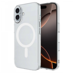 Newface İphone 16 Kılıf Magneticsafe Şeffaf Silikon - Şeffaf Newface İphone 16 Kılıf Magneticsafe Şeffaf Silikon - Şeffaf