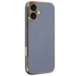 Newface İphone 16 Kılıf Volet Silikon - Mavi Newface İphone 16 Kılıf Volet Silikon - Mavi