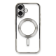 Newface İphone 16 Plus Kılıf Kross Magneticsafe Kapak - Gümüş