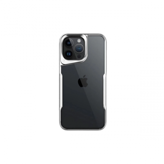 Newface İphone 16 Pro Kılıf Boyi Silikon Kapak - Gümüş