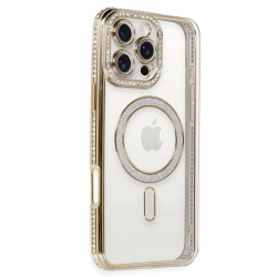 Newface İphone 16 Pro Kılıf Joke Simli Magneticsafe Kılıf - Gold Newface İphone 16 Pro Kılıf Joke Simli Magneticsafe Kılıf - Gold