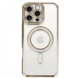 Newface İphone 16 Pro Kılıf Joke Simli Magneticsafe Kılıf - Gold Newface İphone 16 Pro Kılıf Joke Simli Magneticsafe Kılıf - Gold