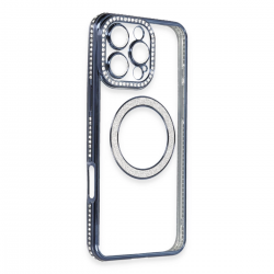 Newface İphone 16 Pro Kılıf Joke Simli Magneticsafe Kılıf - Lacivert Newface İphone 16 Pro Kılıf Joke Simli Magneticsafe Kılıf - Lacivert