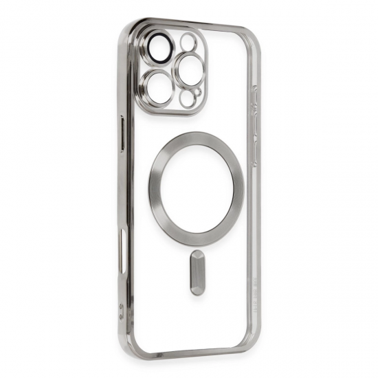 Newface İphone 16 Pro Kılıf Kross Magneticsafe Kapak - Titan Gri