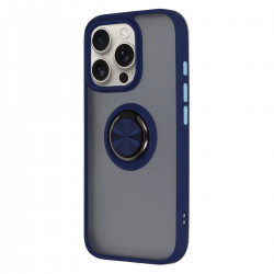 Newface İphone 16 Pro Kılıf Montreal Yüzüklü Silikon Kapak - Lacivert Newface İphone 16 Pro Kılıf Montreal Yüzüklü Silikon Kapak - Lacivert