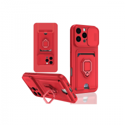 Newface İphone 16 Pro Kılıf Zuma Kartvizitli Yüzüklü Silikon - Kırmızı Newface İphone 16 Pro Kılıf Zuma Kartvizitli Yüzüklü Silikon - Kırmızı
