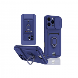 Newface İphone 16 Pro Kılıf Zuma Kartvizitli Yüzüklü Silikon - Lacivert Newface İphone 16 Pro Kılıf Zuma Kartvizitli Yüzüklü Silikon - Lacivert