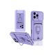 Newface İphone 16 Pro Kılıf Zuma Kartvizitli Yüzüklü Silikon - Lila