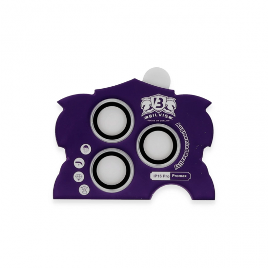 Newface İphone 16 Pro Max Bilvis Titan Kamera Lens - Gümüş