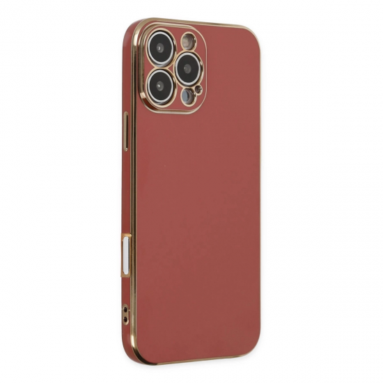 Newface İphone 16 Pro Max Kılıf Volet Silikon - Kırmızı