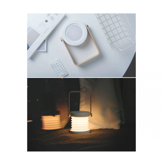 Newface Jp-dld Kamp Lambası Görünümlü Dekoratif Gece Lambası - Beyaz