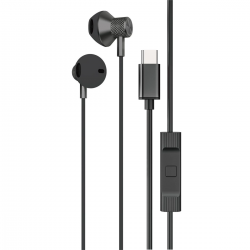 Newface Ls-730 1.2m İphone 15 Serisi İle Uyumlu Type-c Kablolu Kulaklık - Siyah