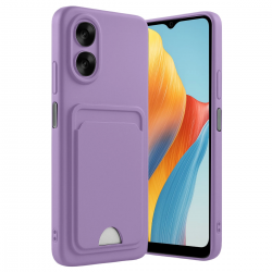 Newface Oppo A38 Kılıf Kelvin Kartvizitli Silikon - Lila Newface Oppo A38 Kılıf Kelvin Kartvizitli Silikon - Lila