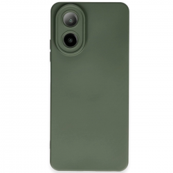 Newface Oppo A38 Kılıf Nano İçi Kadife Silikon - Koyu Yeşil