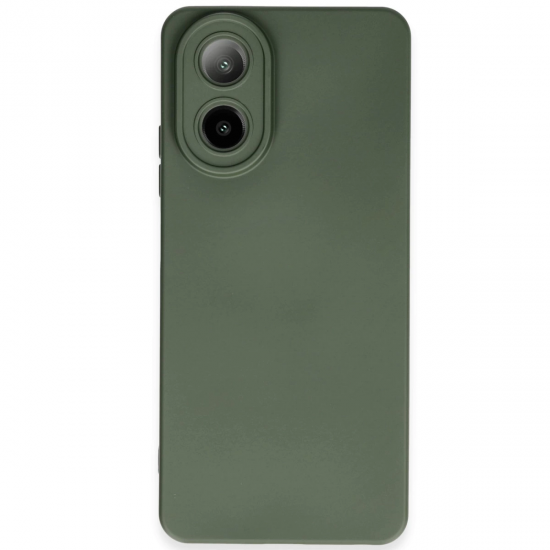 Newface Oppo A38 Kılıf Nano İçi Kadife Silikon - Koyu Yeşil