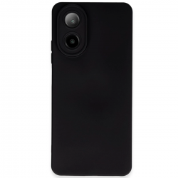 Newface Oppo A38 Kılıf Nano İçi Kadife Silikon - Siyah