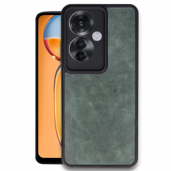 Newface Oppo Reno 11f Kılıf Aras Deri Kapak - Koyu Yeşil Newface Oppo Reno 11f Kılıf Aras Deri Kapak - Koyu Yeşil