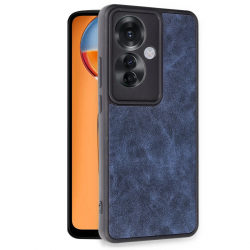 Newface Oppo Reno 11f Kılıf Aras Deri Kapak - Lacivert Newface Oppo Reno 11f Kılıf Aras Deri Kapak - Lacivert