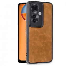 Newface Oppo Reno 11f Kılıf Aras Deri Kapak - Taba Newface Oppo Reno 11f Kılıf Aras Deri Kapak - Taba