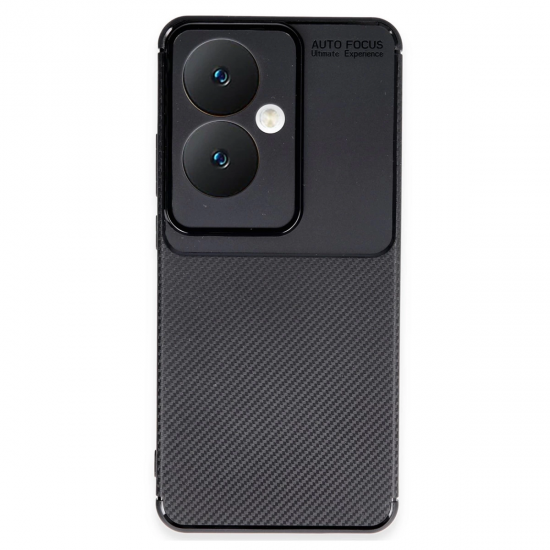 Newface Oppo Reno 11f Kılıf Auto Focus Karbon Kapak - Siyah