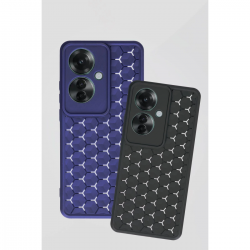 Newface Oppo Reno 11f Kılıf Petek Silikon Kapak - Kırmızı