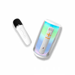 Newface Pluse 6 Mikrofonlu Rgb Kablosuz Hoparlör - Beyaz Newface Pluse 6 Mikrofonlu Rgb Kablosuz Hoparlör - Beyaz