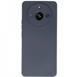Newface Realme 11 Pro Kılıf Nano İçi Kadife Silikon - Gri
