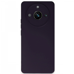 Newface Realme 11 Pro Kılıf Nano İçi Kadife Silikon - Mor
