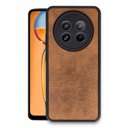 Newface Realme 12 5g Kılıf Aras Deri Kapak - Taba