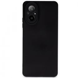 Newface Realme 12 Lite Kılıf Nano İçi Kadife Silikon - Siyah