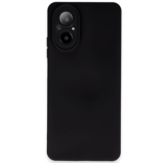 Newface Realme 12 Lite Kılıf Nano İçi Kadife Silikon - Siyah