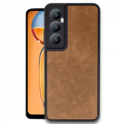 Newface Realme C65 Kılıf Aras Deri Kapak - Taba