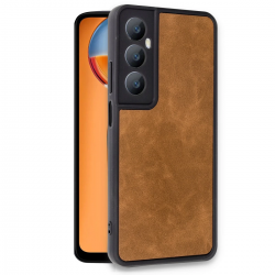 Newface Realme C65 Kılıf Aras Deri Kapak - Taba Newface Realme C65 Kılıf Aras Deri Kapak - Taba