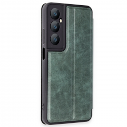 Newface Realme C65 Kılıf Flip Cover - Koyu Yeşil Newface Realme C65 Kılıf Flip Cover - Koyu Yeşil