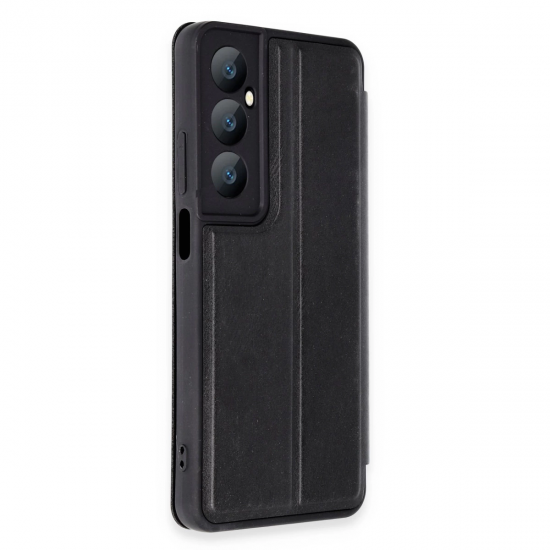 Newface Realme C65 Kılıf Flip Cover - Siyah