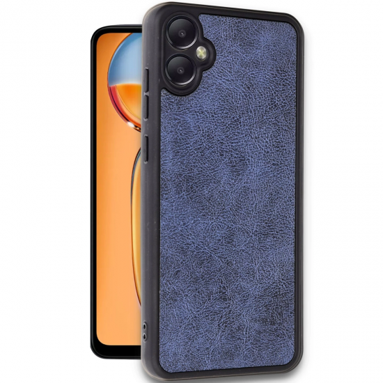 Newface Samsung Galaxy A05 Kılıf Aras Deri Kapak - Lacivert