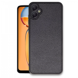 Newface Samsung Galaxy A05 Kılıf Aras Deri Kapak - Siyah Newface Samsung Galaxy A05 Kılıf Aras Deri Kapak - Siyah