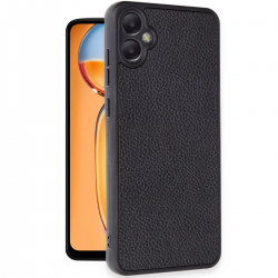 Newface Samsung Galaxy A05 Kılıf Aras Deri Kapak - Siyah Newface Samsung Galaxy A05 Kılıf Aras Deri Kapak - Siyah