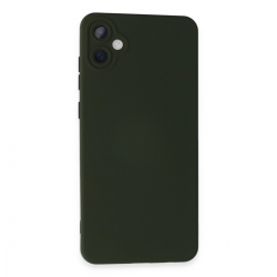 Newface Samsung Galaxy A05 Kılıf Nano İçi Kadife Silikon - Koyu Yeşil