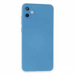 Newface Samsung Galaxy A05 Kılıf Nano İçi Kadife Silikon - Mavi