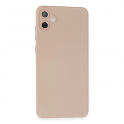 Newface Samsung Galaxy A05 Kılıf Nano İçi Kadife Silikon - Pudra